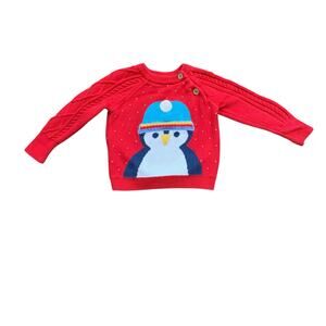 Frugi Organic Cotton Penguin Sweater